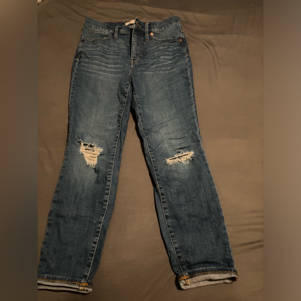 Madewell 9” high rise skinny crop